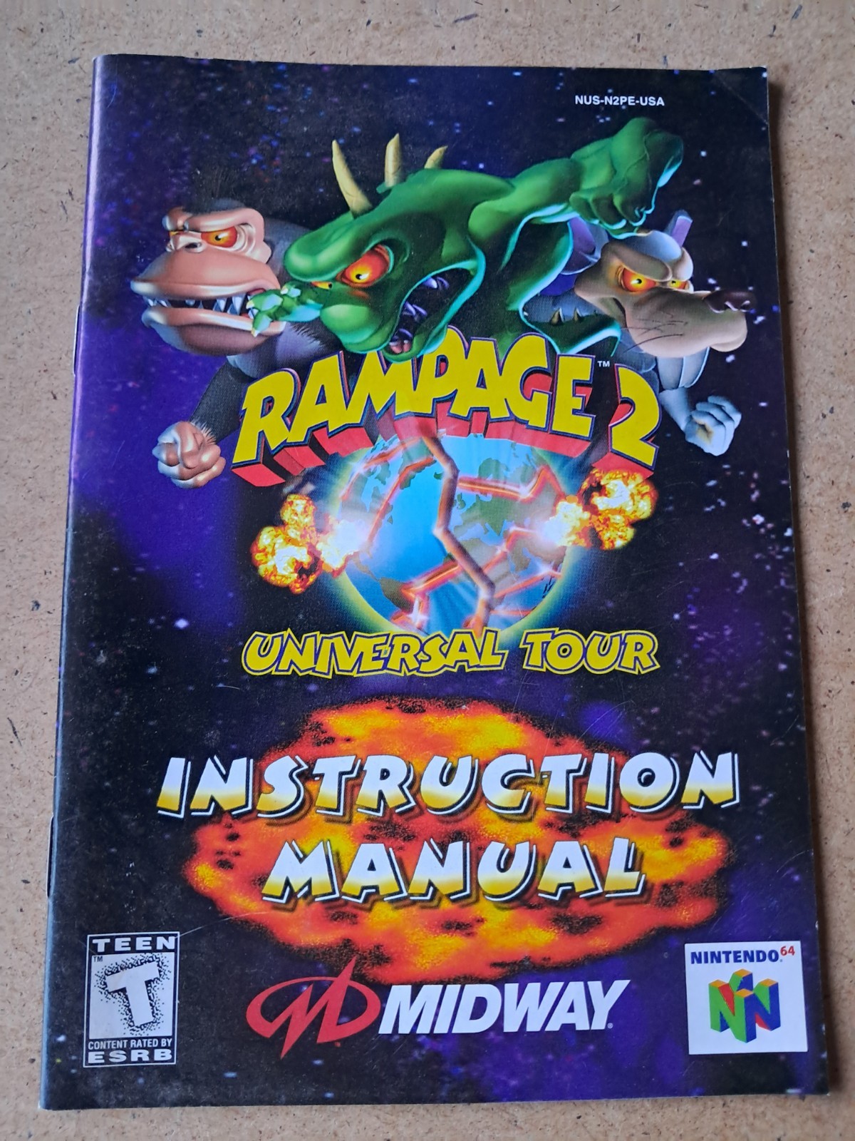 N64 Rampage 2 Game Manual