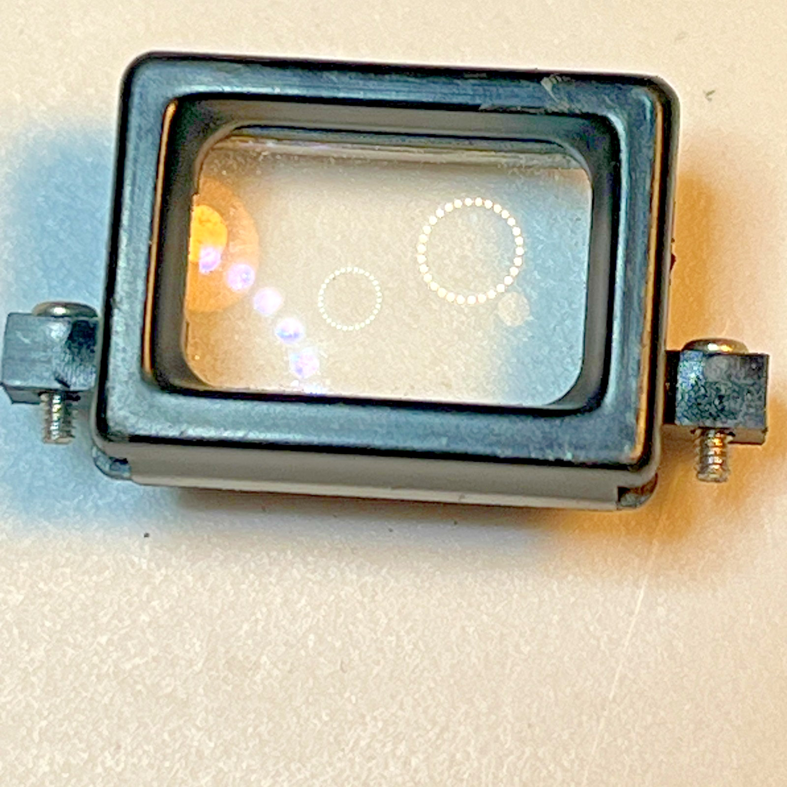 Minolta XD-11 Viewfinder Window & Frame w/Screws Original Repair Part