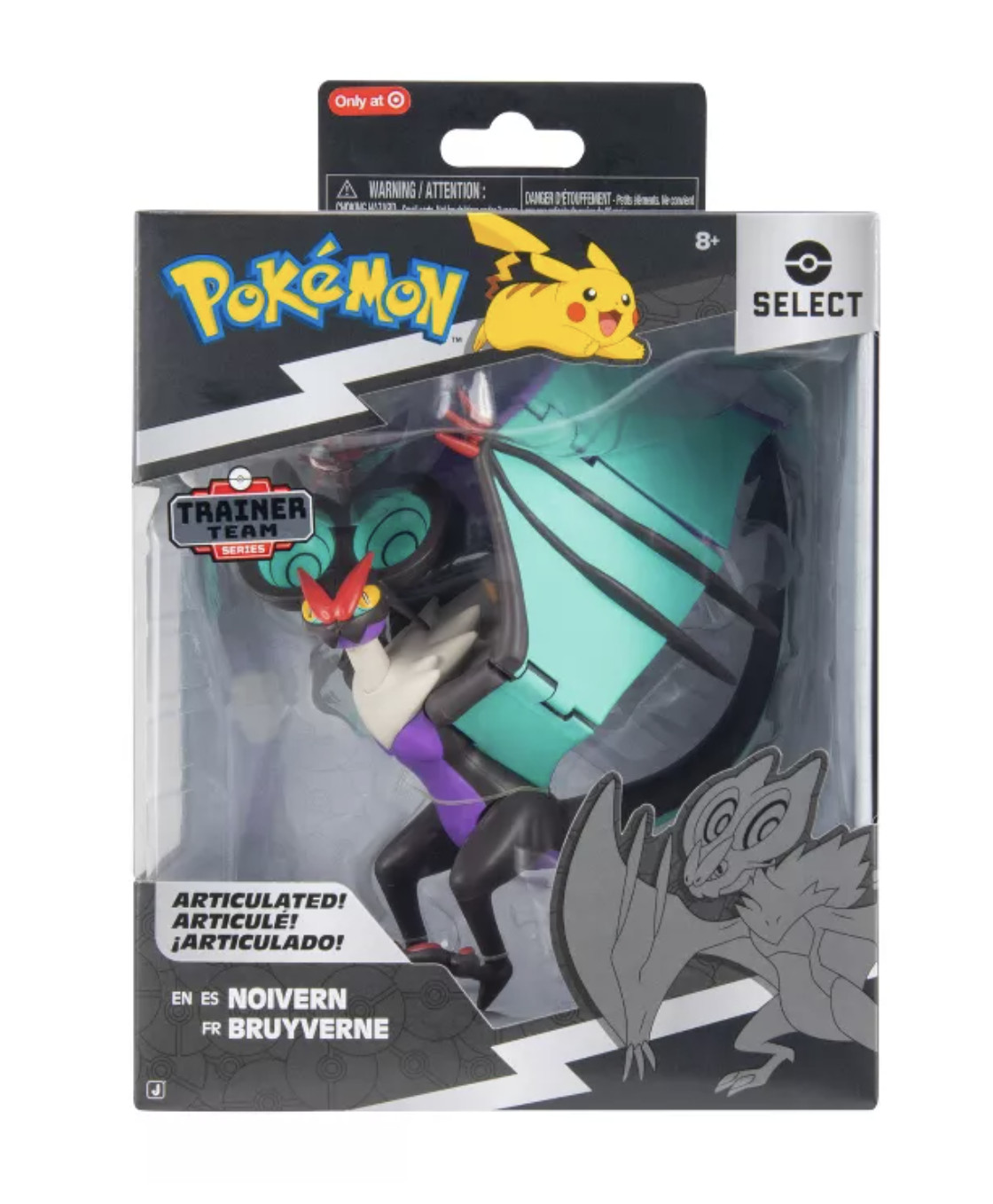 Pokemon Noivern 6" Super-Articulated Action Figure Toy New With Tag