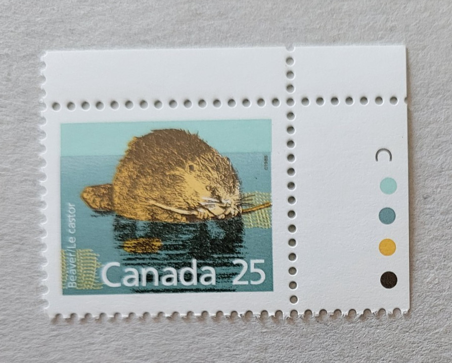 canada stamp #1161ii Beaver (1992) 25¢ Untagged - Coated Papers Ltd paper MNH OG