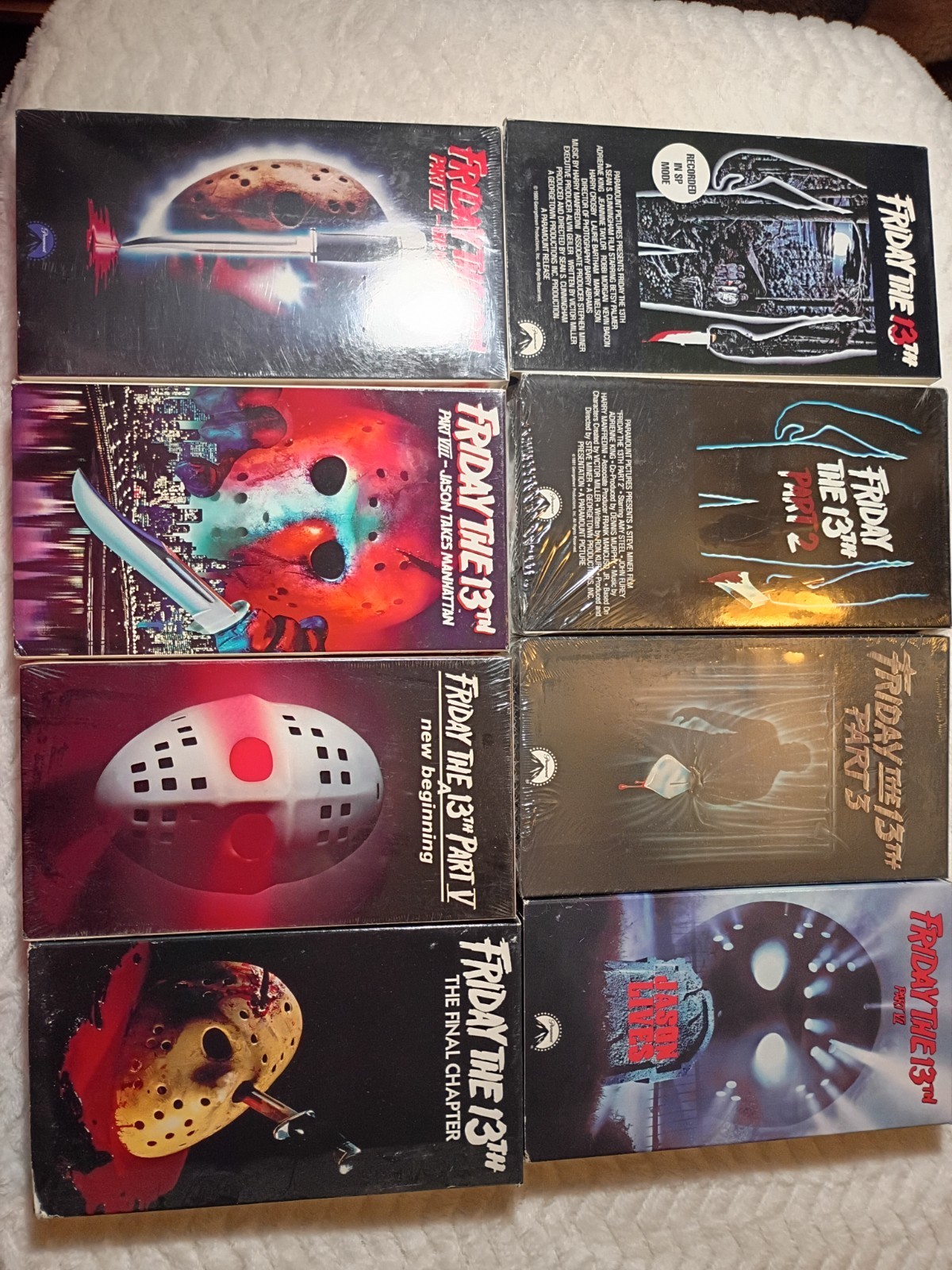 Friday the 13th VHS Box Set Paramount Horror Slasher Cult Collection NTSC