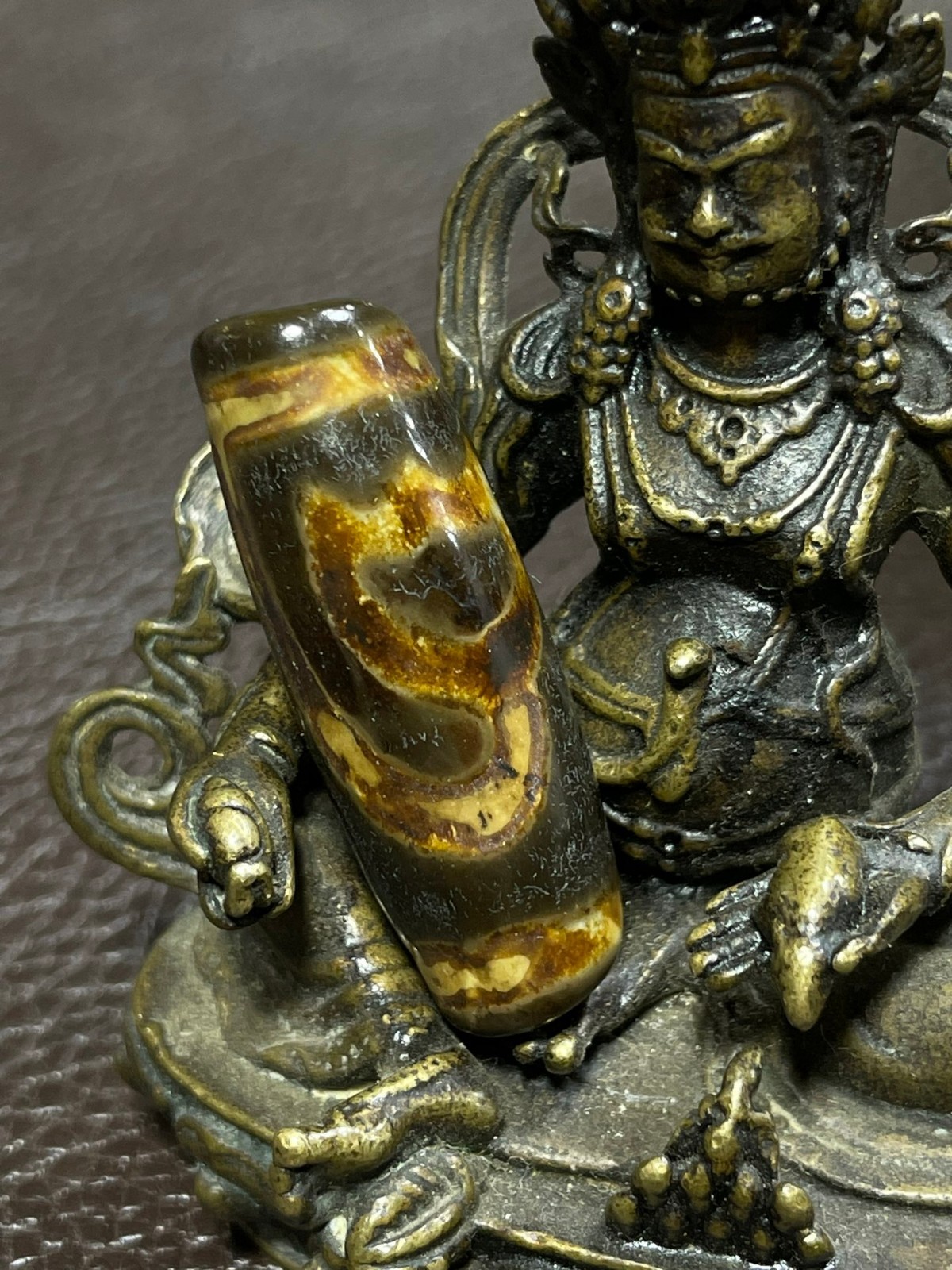 Old Tibetan Nepalese Himalayan Ancient eye Old Dzi Talisman Beads Amulet 莲花天珠