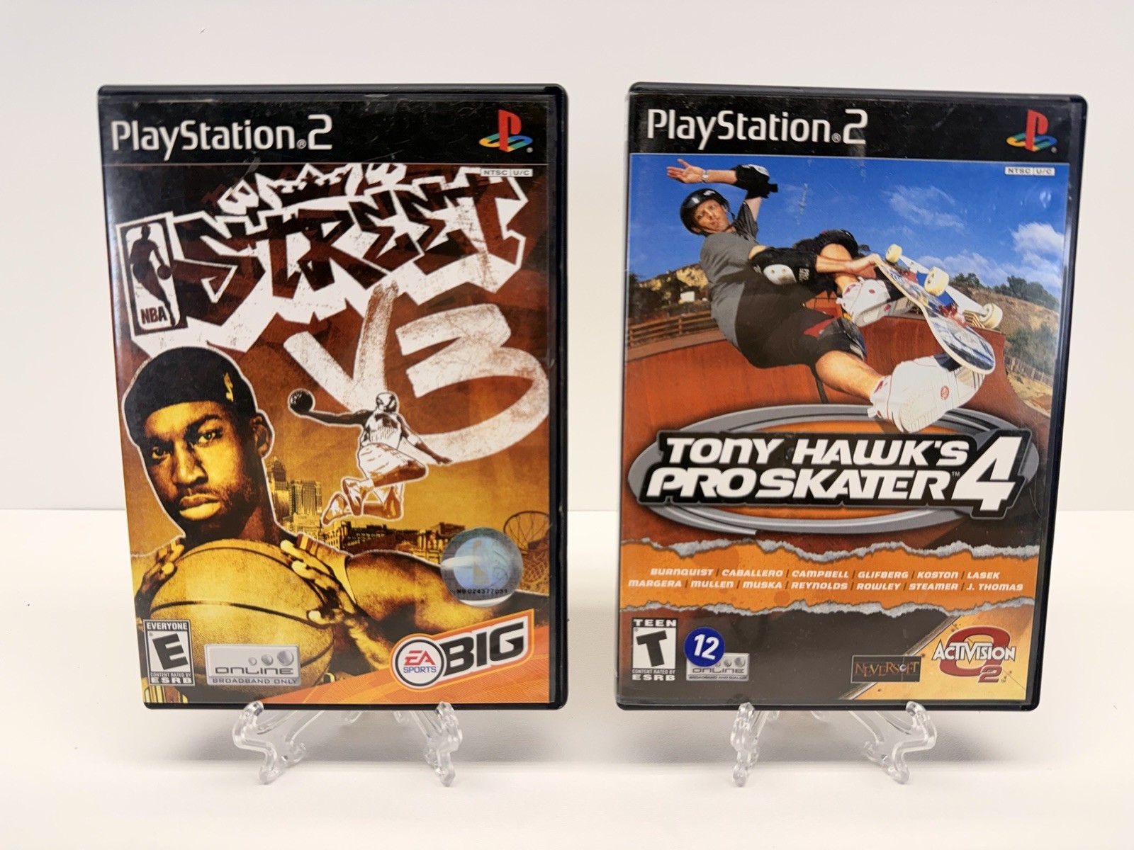 NBA Street V3 & Tony Hawks Pro Skater 4 (Sony PlayStation 2 PS2) BUNDLE CIB!!