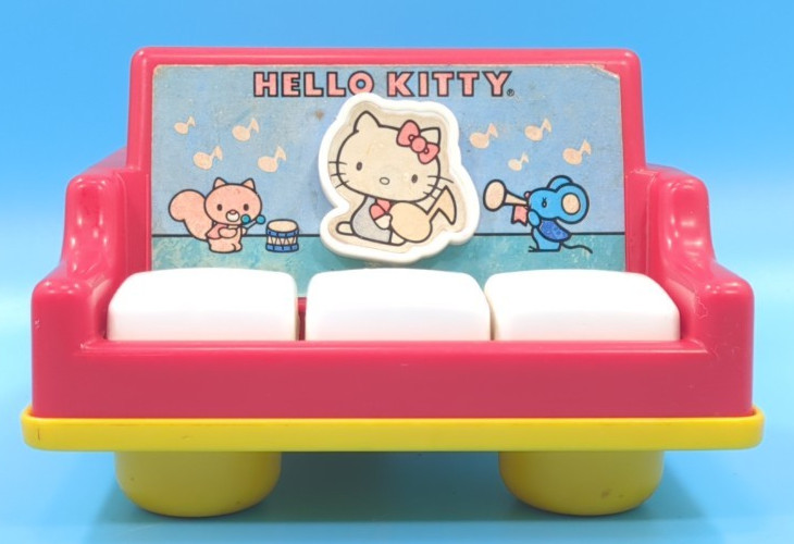 Hello Kitty Baby Grand Piano Toy 1984 CBS Child Guidance Sanrio Vintage