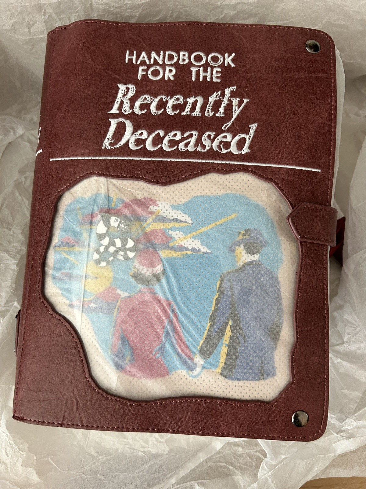 Loungefly Beetlejuice Handbook For The Recently Deceased Pin Trader Backpack NEW
