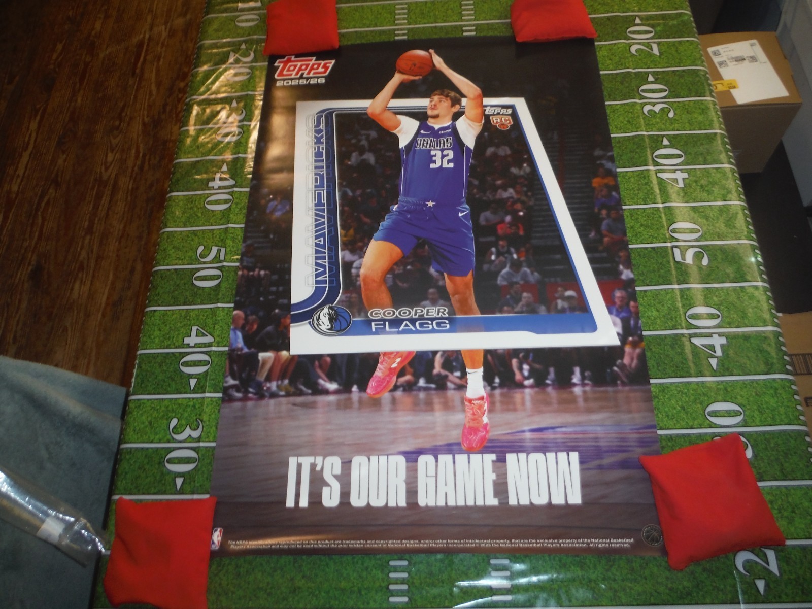 Topps Flagship NBA 2025-26  Flagg SGA Wemby LeBron Jokic POSTER  +++  lot (10)