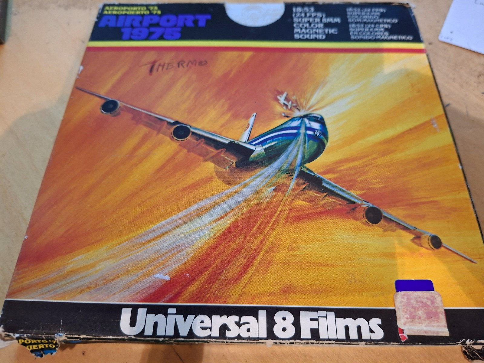AIRPORT 1975 SUPER 8 COLOUR SOUND 400FT CINE FILM 8MM