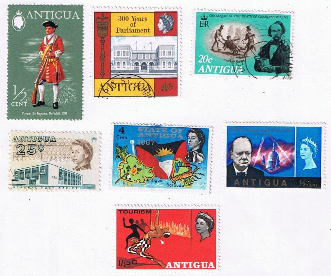 Stamps Antigua Commemorative Selection Mint & Used
