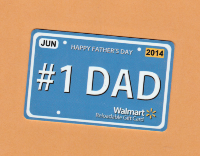 Collectible Walmart Gift Card - #1 Dad Father's Day - No Cash Value - FD40743