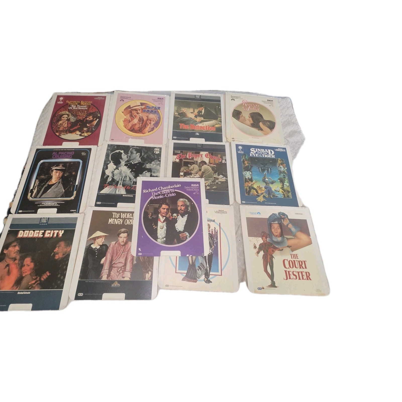 Lot of 14 1980’s RCA SelectaVision Video Discs CED Preowned Untested Vintage