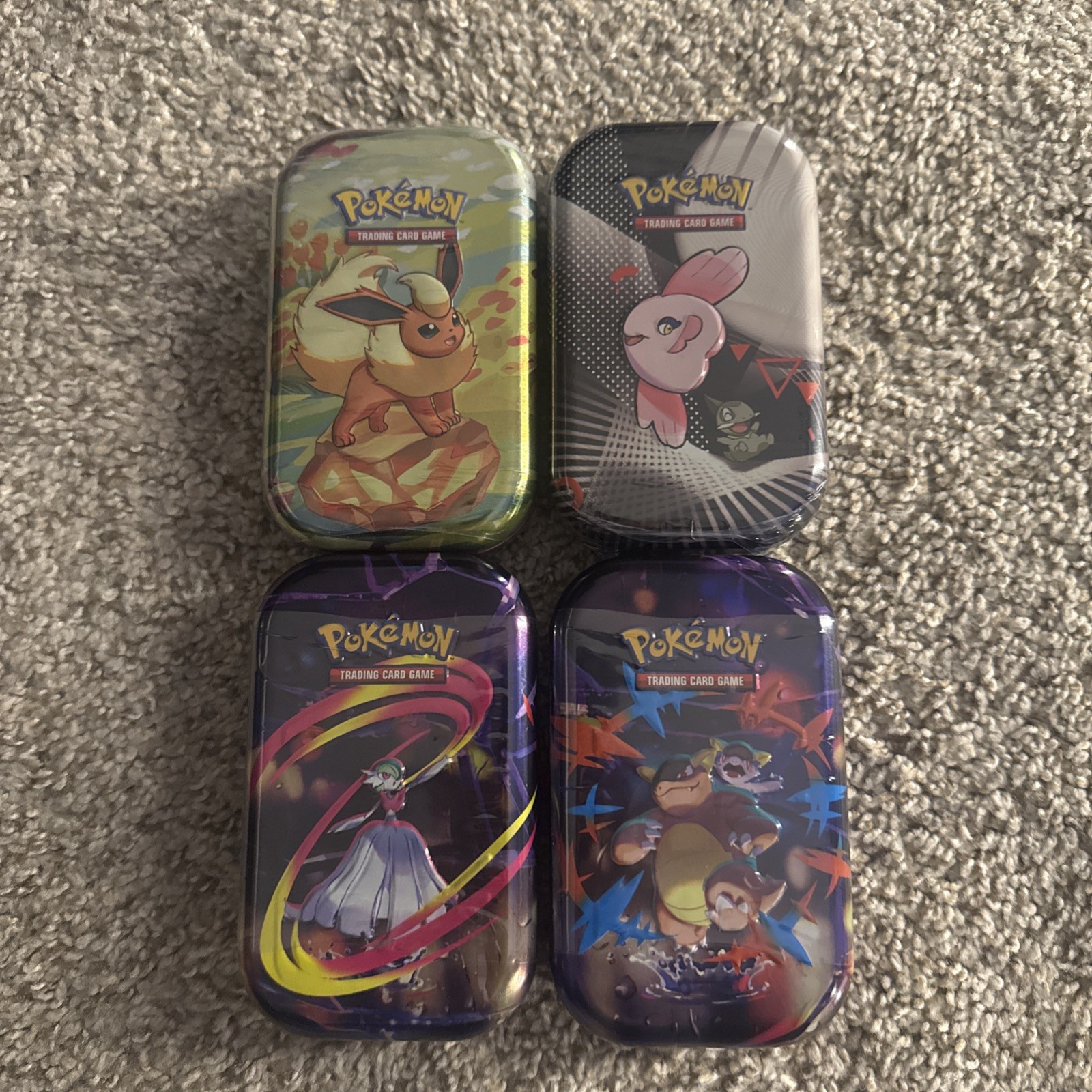 Pokemon TCG Mini Tin Lot (4x) - Mixed Sets - *NEW & FACTORY SEALED* 