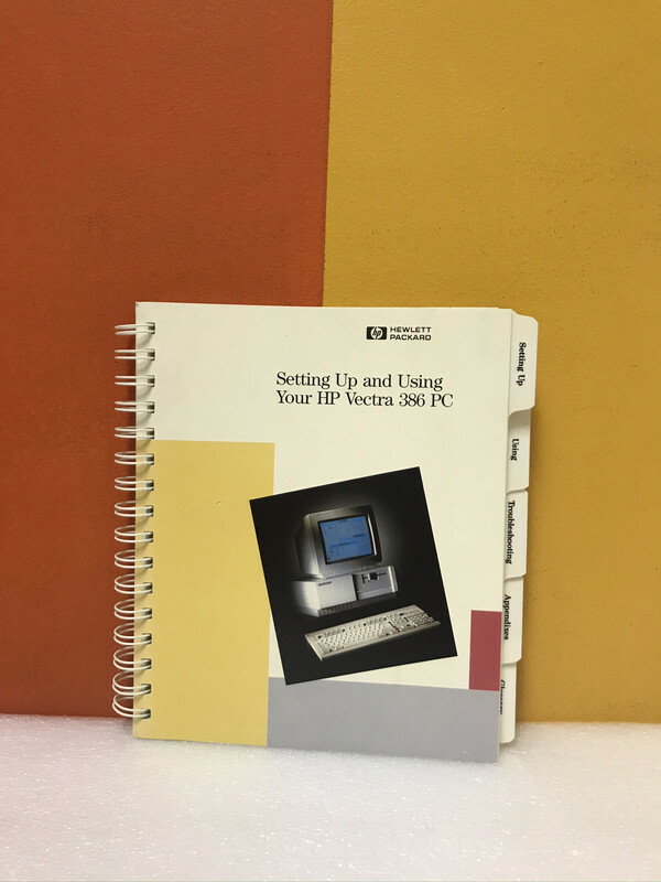 HP Setting Up ad Using Your Vectra 386 PC