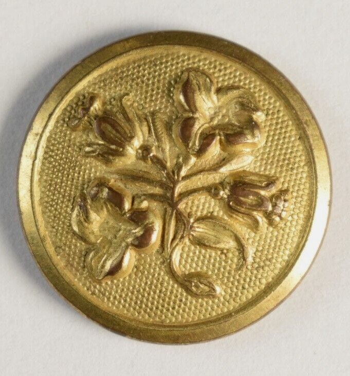 1835-37 Wadhams Coe & Co. Fancy Flowers Golden Age Button R165