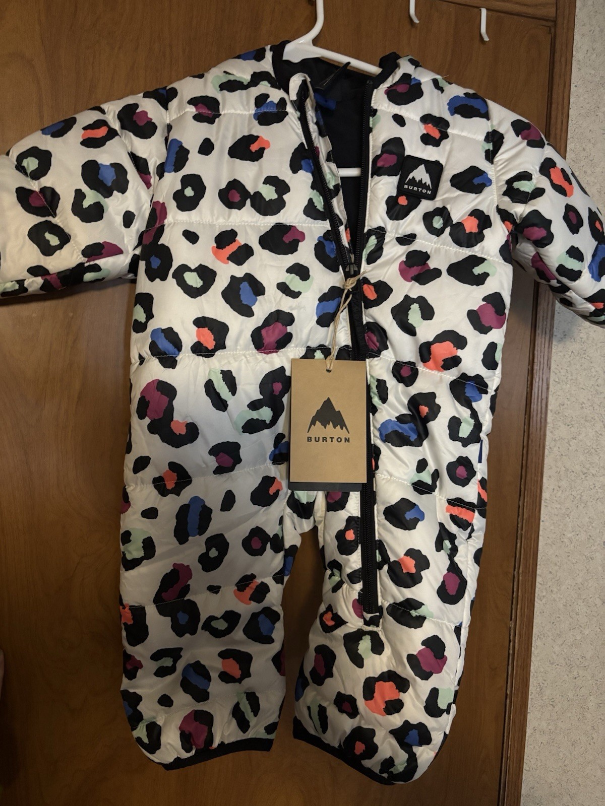 Burton Snowsuit Baby Girl 6M Multicolor Cheetah Print One Piece