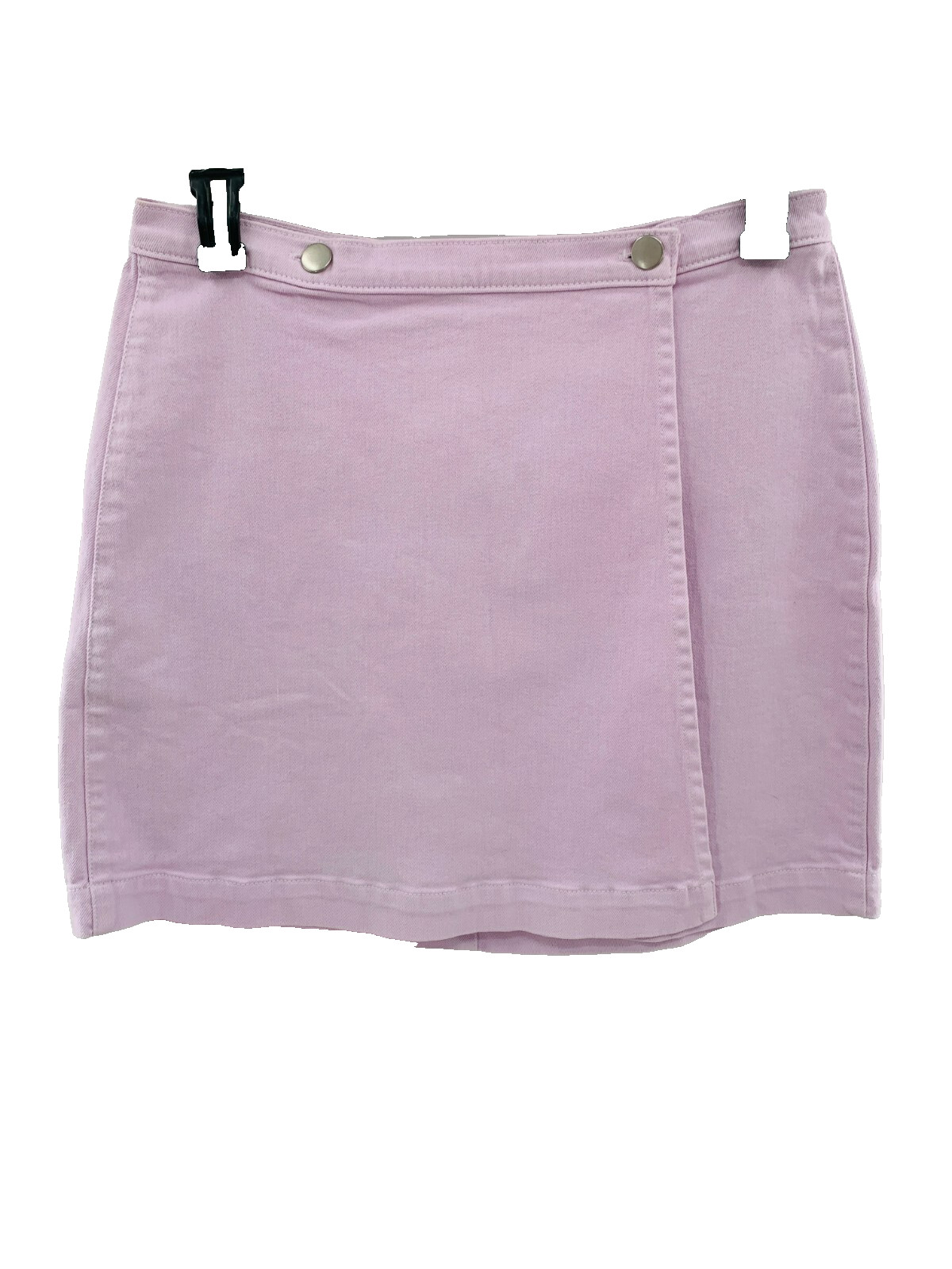 J. CREW Jeans Lavender Purple Denim Y2K Straight A-Line Wrap Mini Skirt Size 30