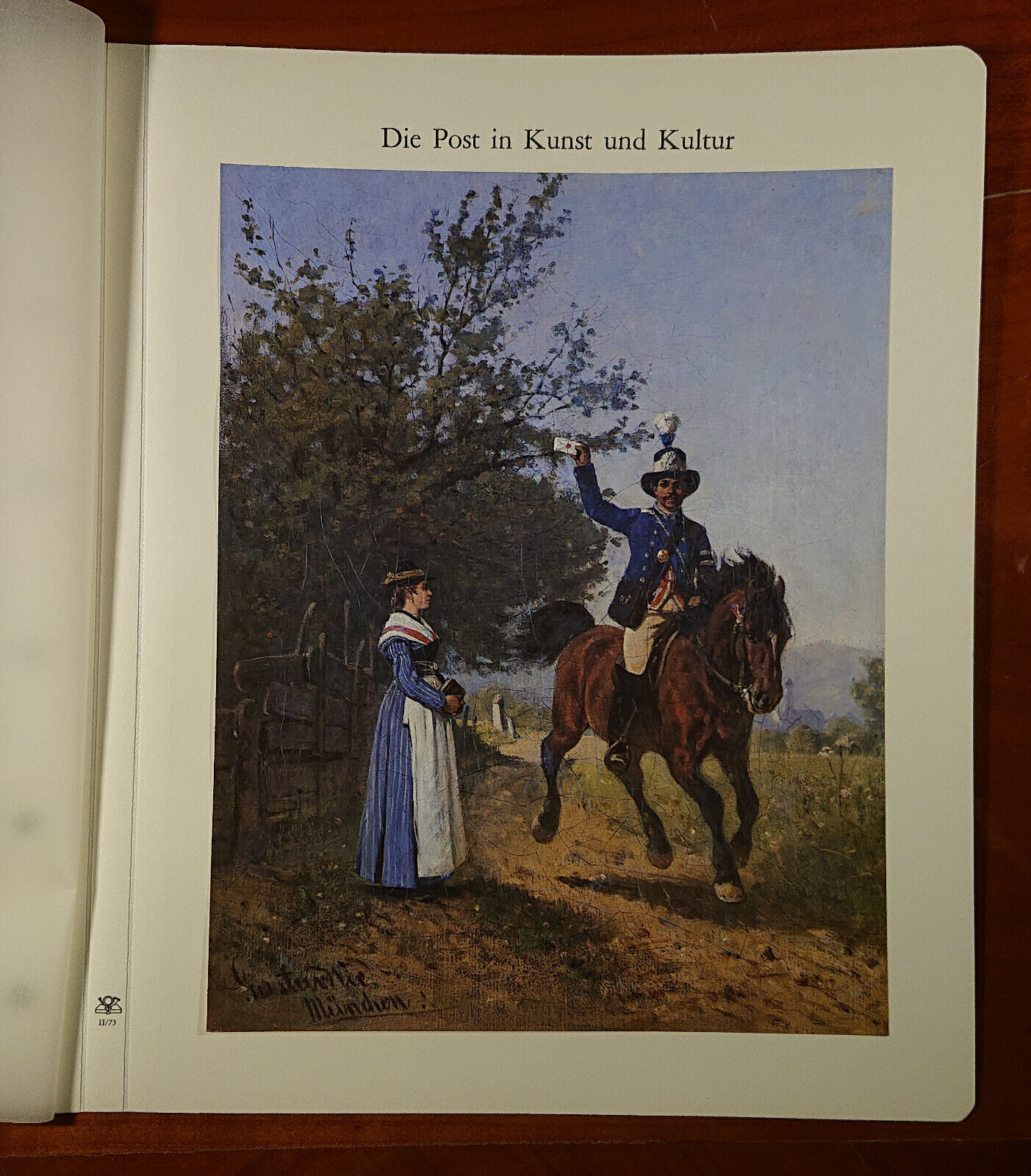 Form Sheet Post Art & Culture Bavarian Postillion Painting Gustav Wie