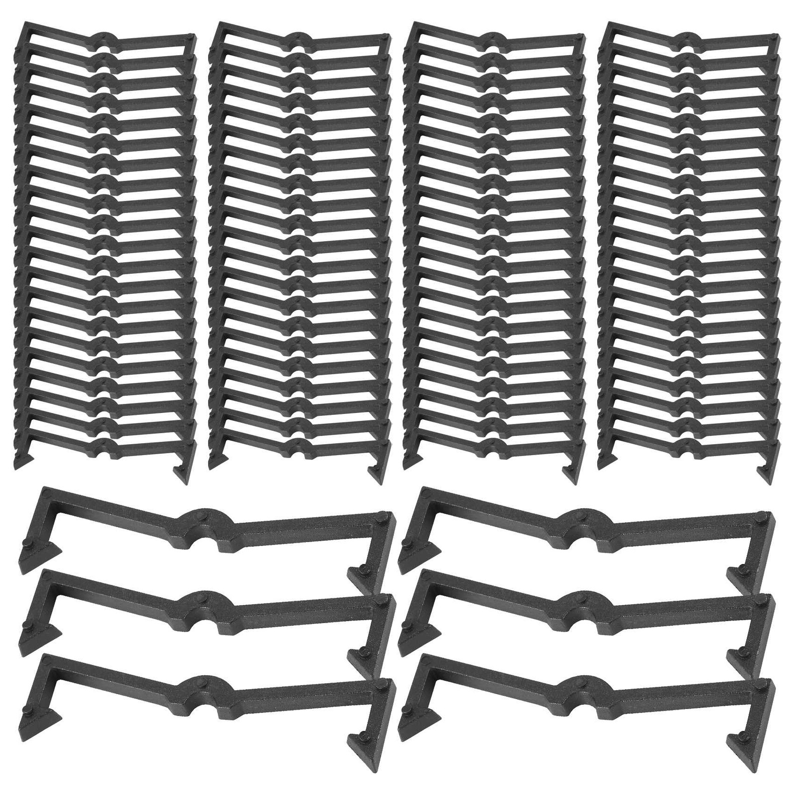 100 Pieces of Plastic Pegboard Hook Lock Pegboard Display Hook Storage Rack X9O9