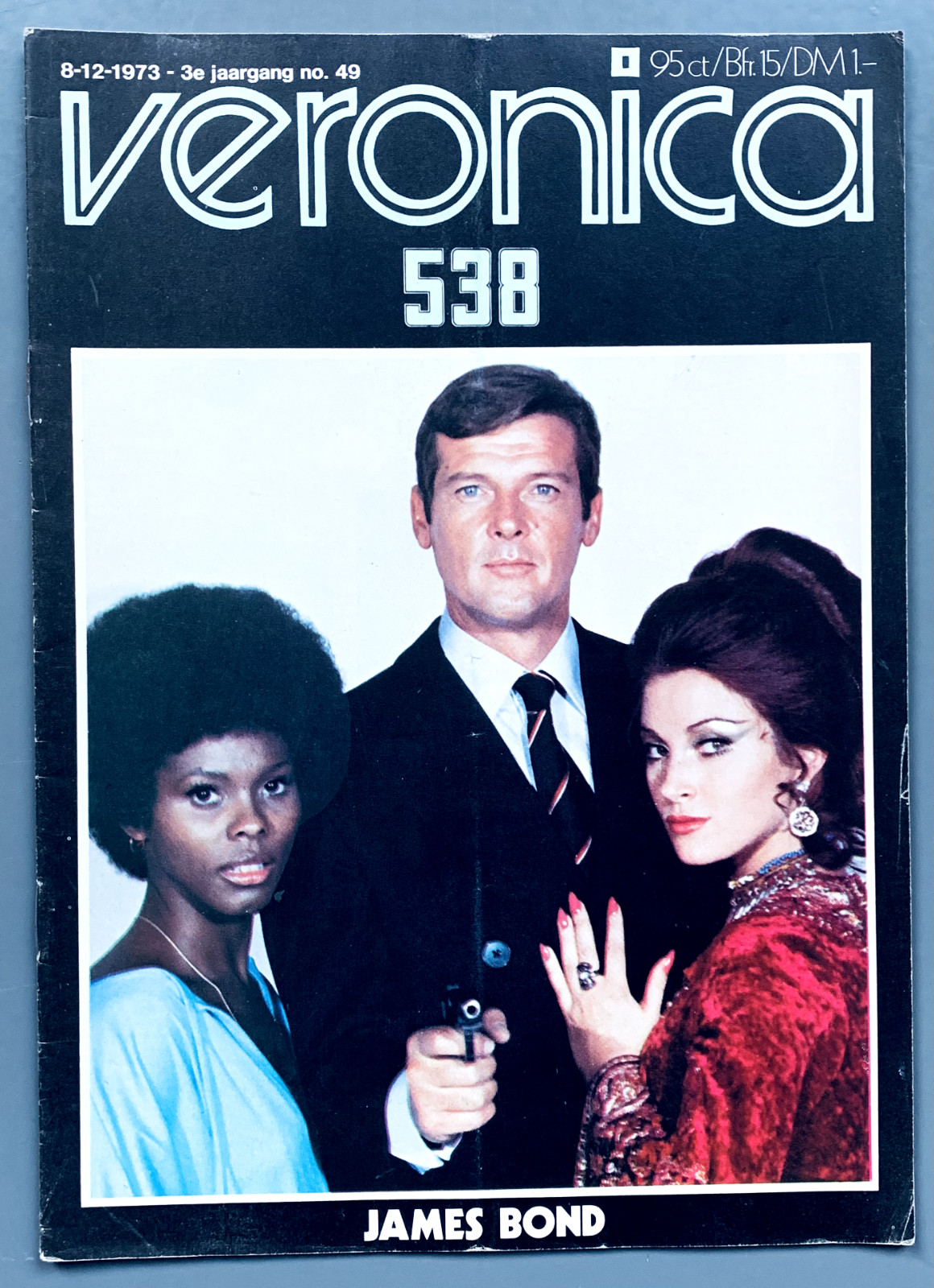 JAMES BOND 1973 Dutch MAGAZINE Live and Let Die Golden Gun ROGER MOORE Motown