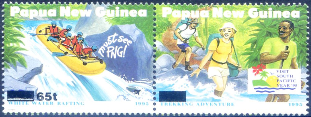 Papua. Overprinted 1995. Variety.