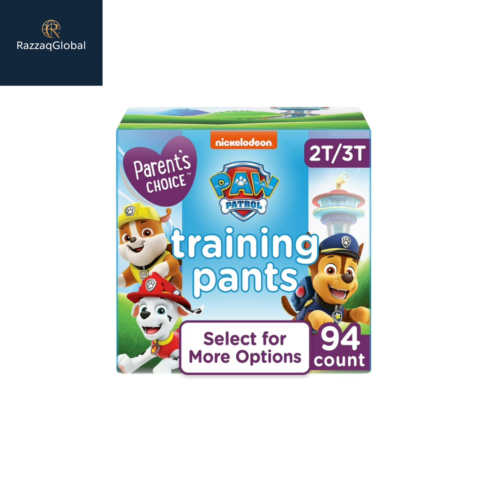 Parent's Choice Paw Patrol Training Pants for Boys, 2T/3T, 94 Count