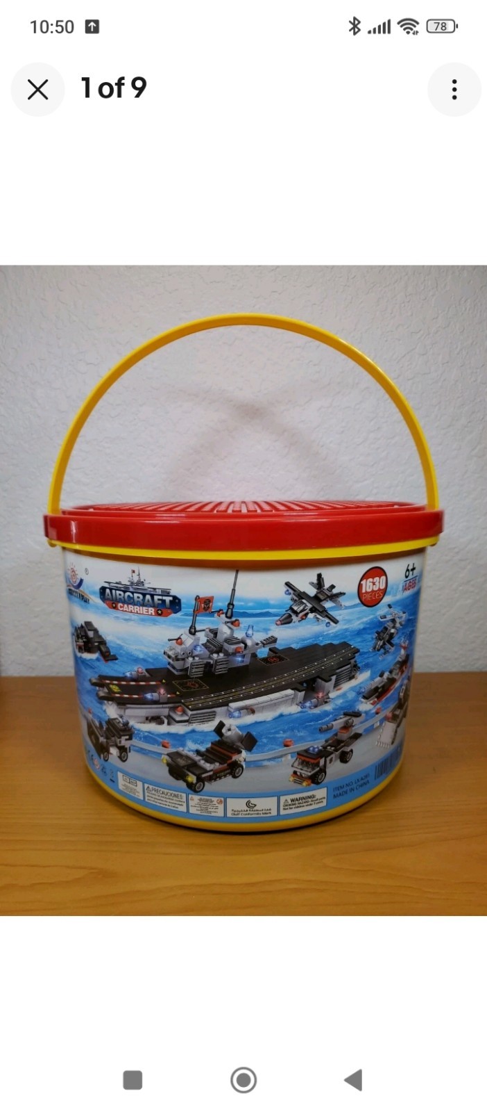 Exercise N Play Aircraft Carrier Building Blocks 1630 Pcs Military Vehicles NEW