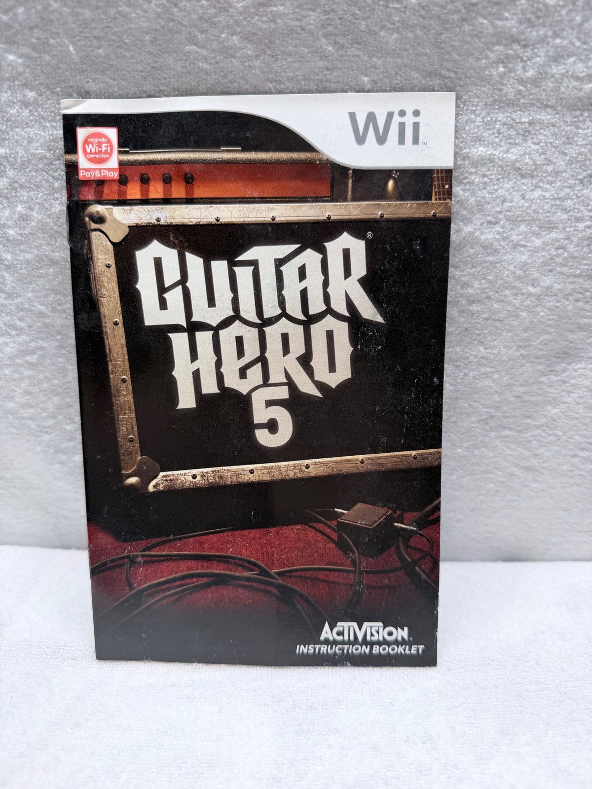 Guitar Hero 5 Nintendo Wii  Game Manual Booklet Only Used Condition No Game
