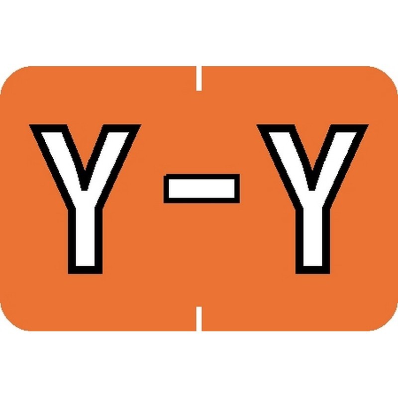 Barkley ABKM Compatible "Y" Labels, Laminated Stock, 1" X 1-1/2" Individual