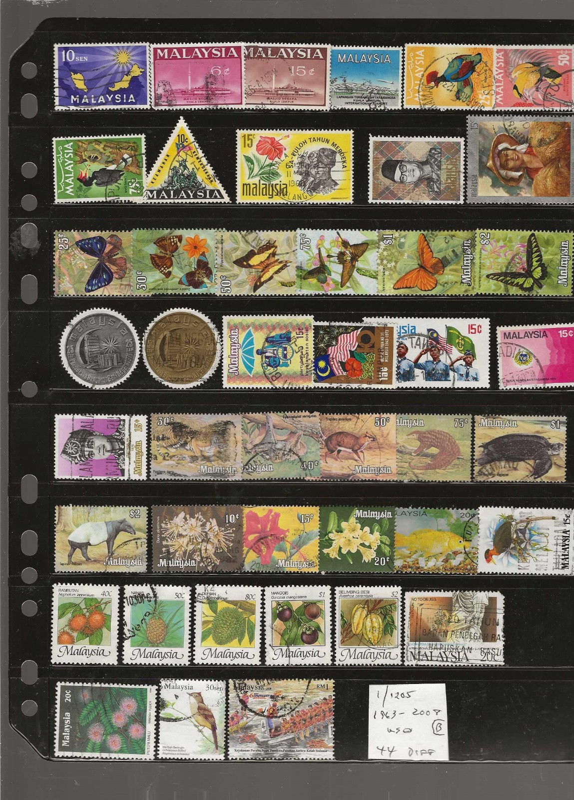 MALAYSIA...Used...1963/2008...44 Different...Some Nice Topicals