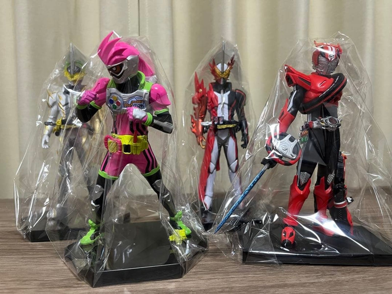 Kamen Rider Figures Set of 4 - Opened, Pre-owned