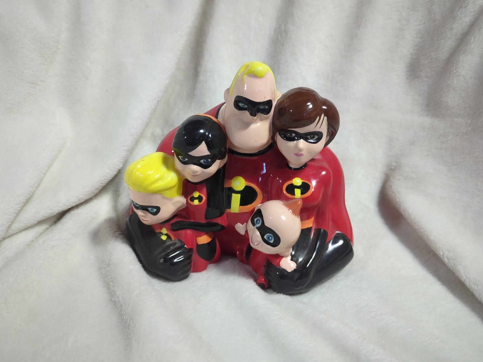 Disney Pixar The Incredibles Family Ceramic Piggy Bank