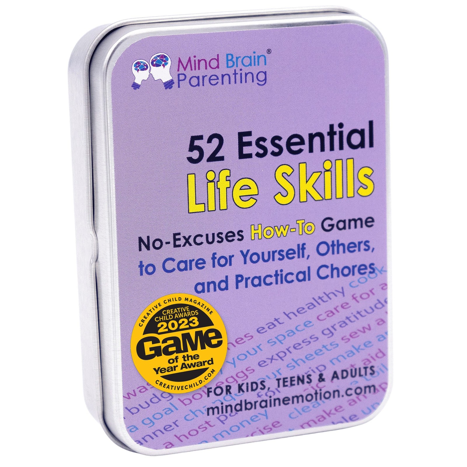 Mind Brain Emotion 52 Essential Life Skills: No-Excuses Game to Teach Kids, T...