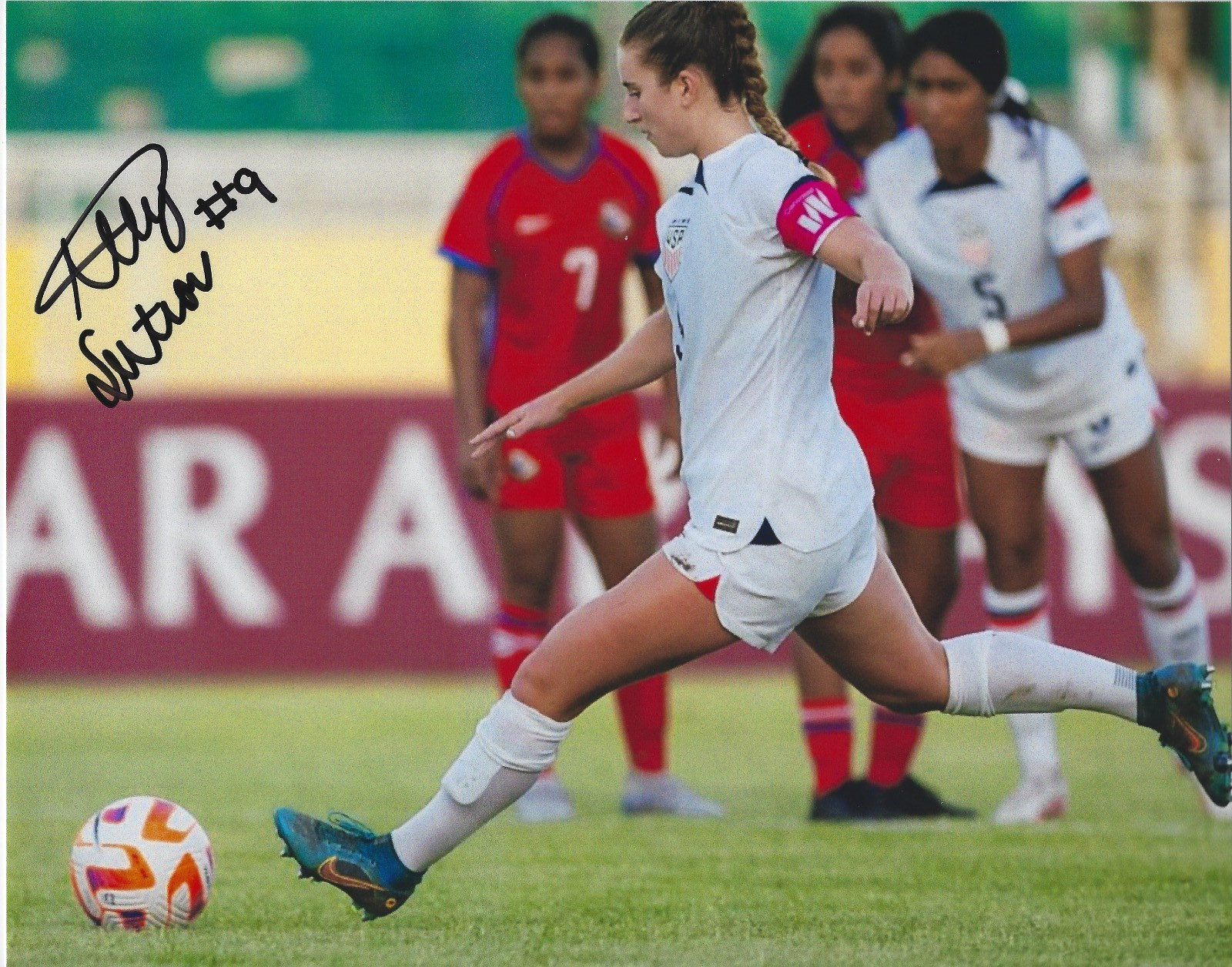 ALLY SENTNOR Signed 8.5 x 11 Photo Signed REPRINT Soccer UTAH ROYALS NWSL