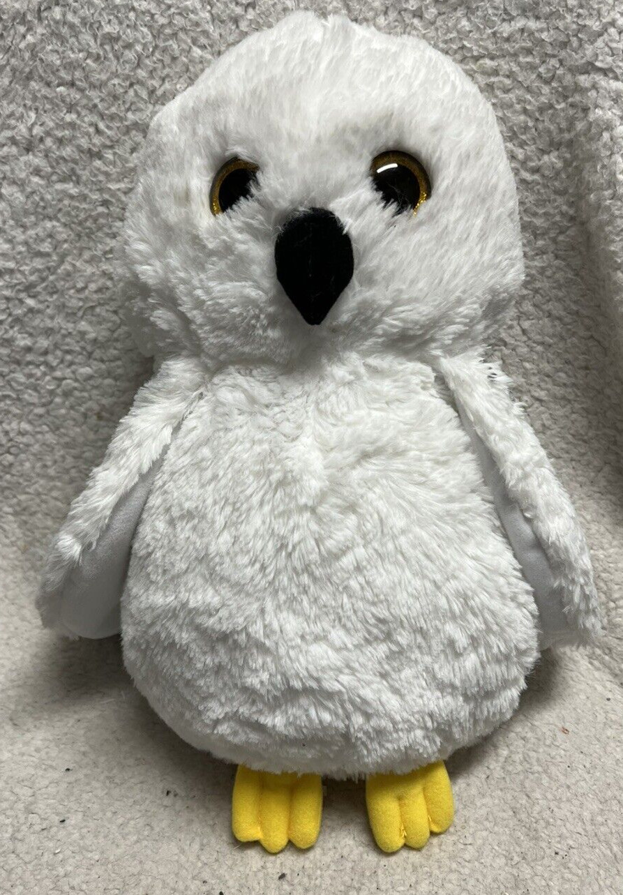Wizarding World Harry Potter White Owl HEDWIG Plush Stuffed Owl Glitter Eyes L
