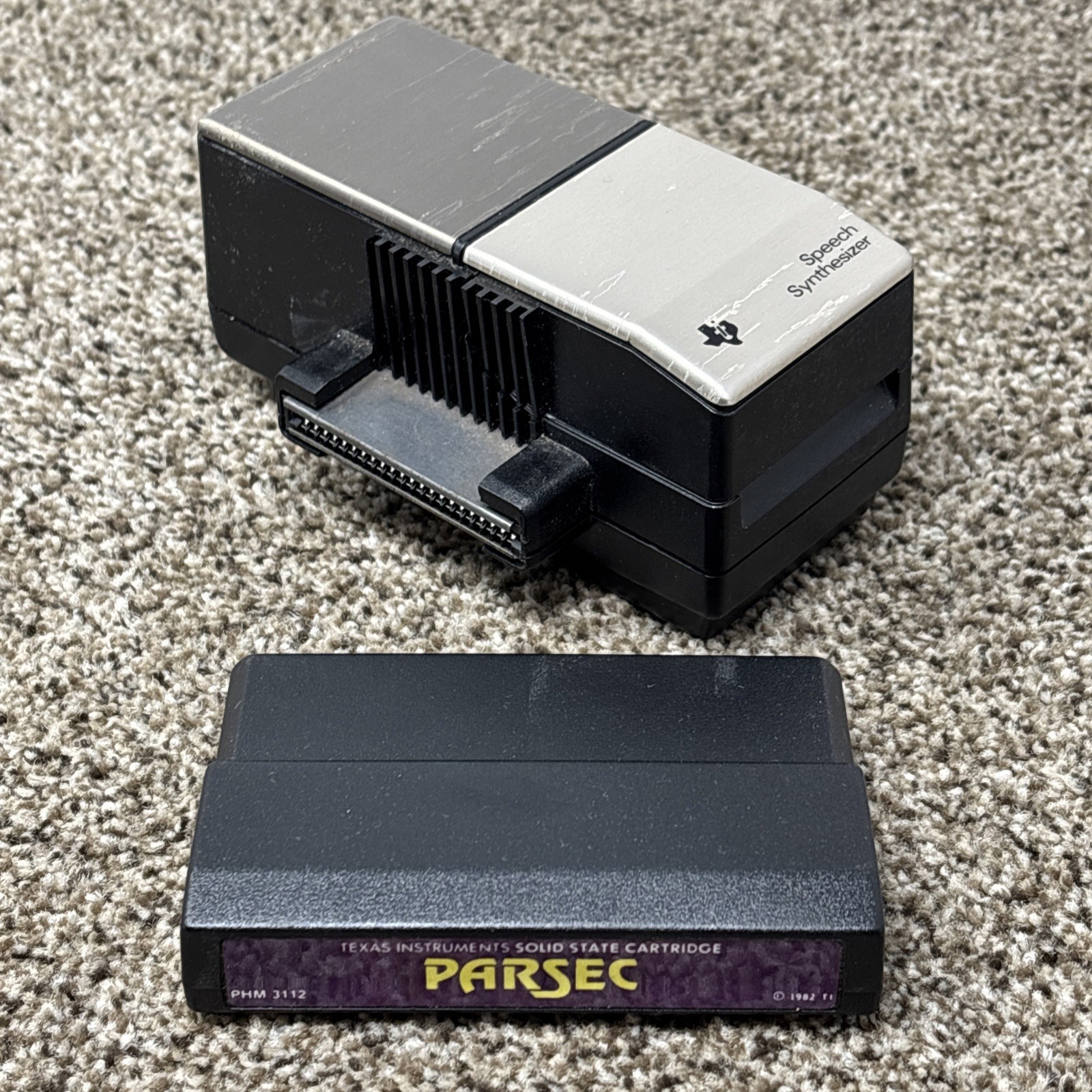 Vintage TI-99/4A Speech Synthesizer Parsec Game PHP1500 Texas Instruments Tested