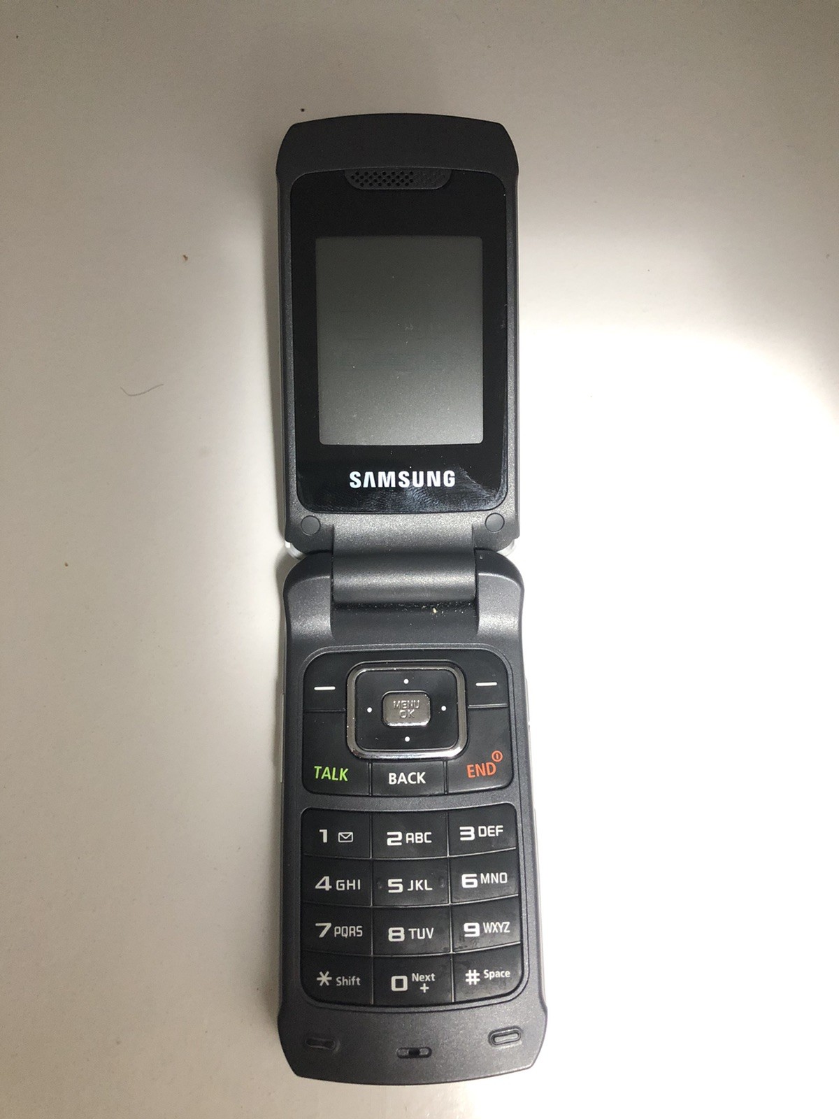 Samsung SPH-M230 - Silver and Gray ( Bell ) Very Rare CDMA Cellular Flip Phone