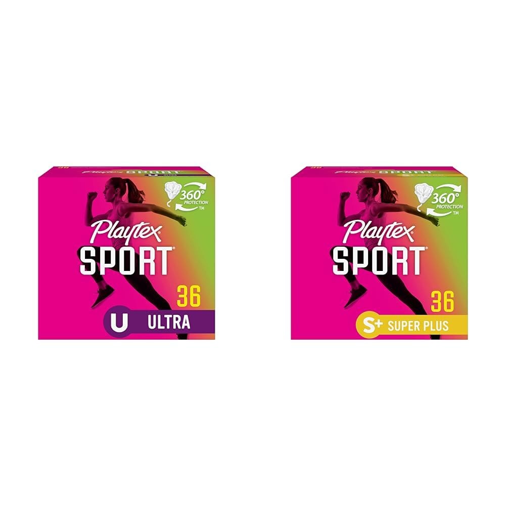 Playtex Sport Tampons, Ultra Absorbency, 36ct and Super Plus Absorbency, 36ct Bu