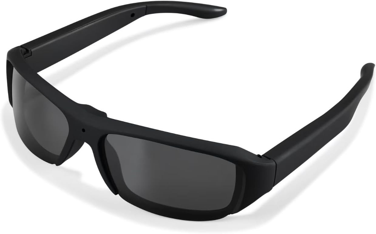 Smart Video 1080p Camera Glasses for Men - Outdoor HD UV Protective Polarized...