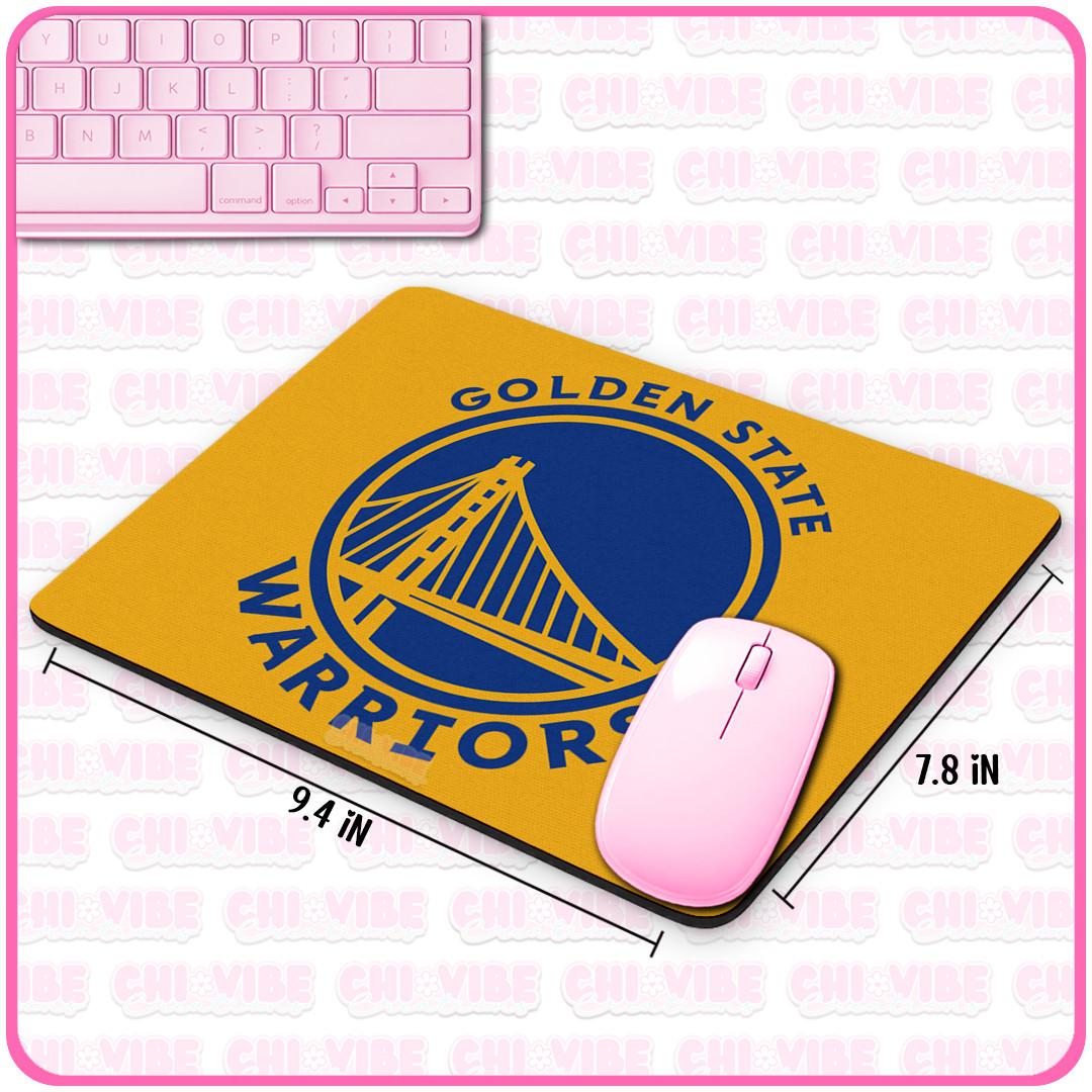 Golden State Warriors Mousepad Computer Mouse Laptop Non-slip Desk Home Office