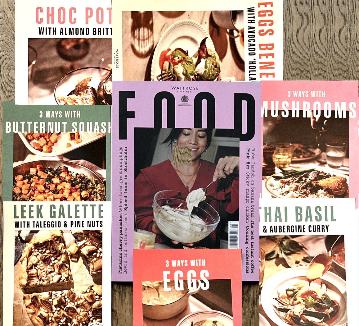 WAITROSE FOOD Magazine MARCH 2026 ~ Cooking Baking Recipes + 7 cookery cards