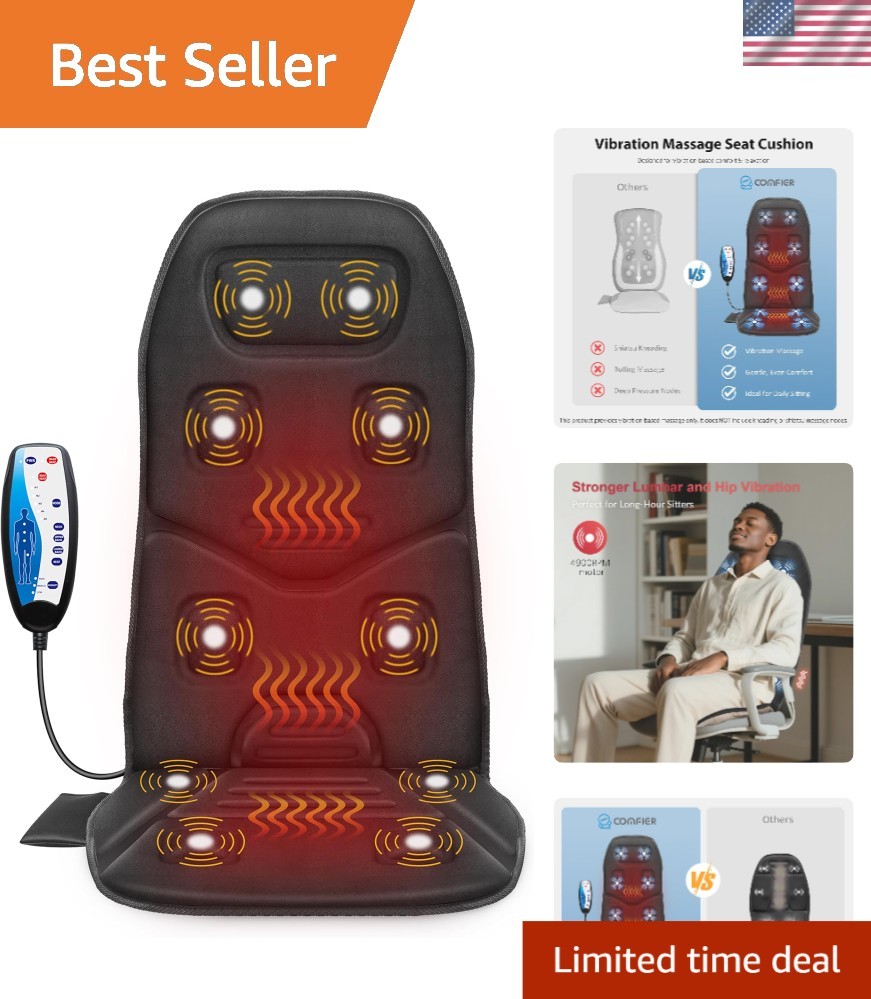 Graphene Heating Vibration Massager Seat Cushion - Ideal Gift for Loved Ones