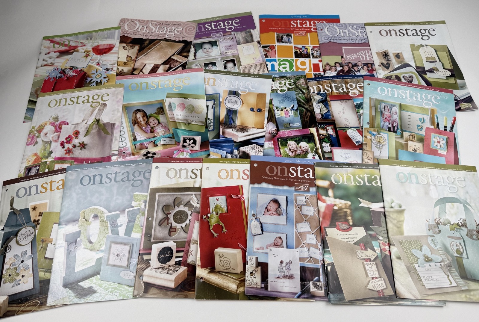 Stampin' Up! Demonstrator Magazines Onstage Idea Book + templates Lot of 19