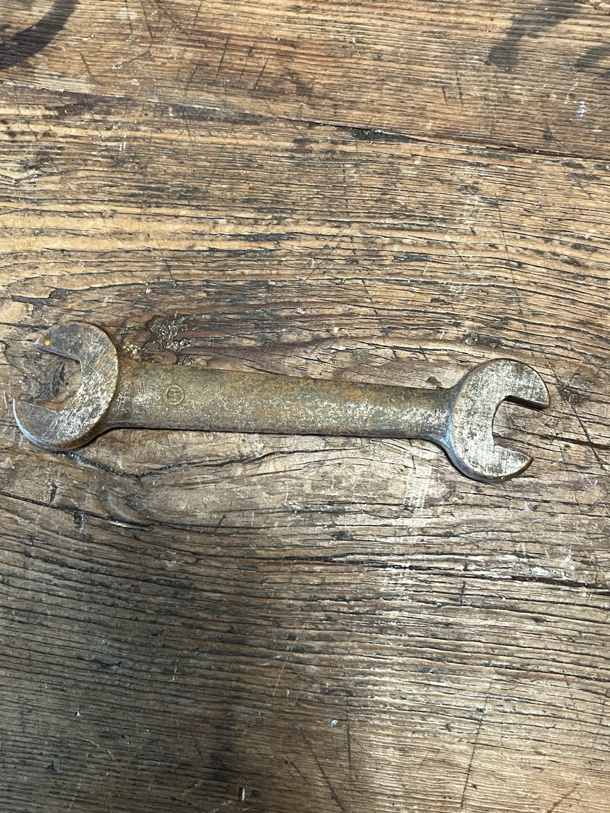 Antique Primitive Woodworking Tool Open Ended Wrench