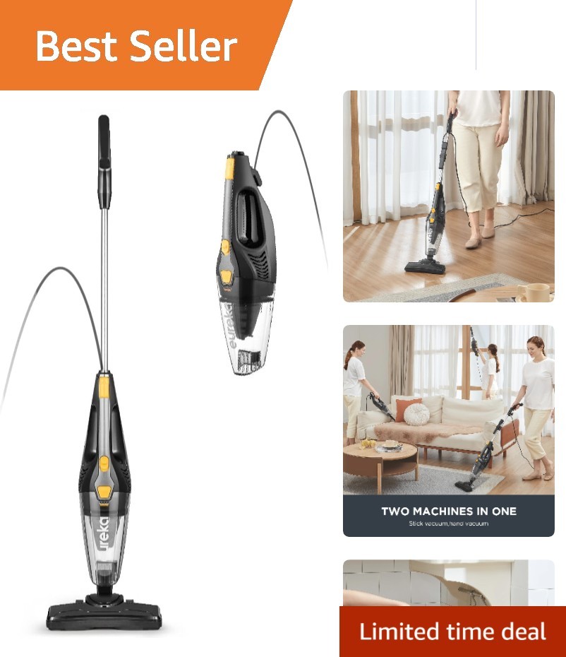 Compact Blaze Stick Vacuum Cleaner - Powerful Suction for Hard Floors & Carpets