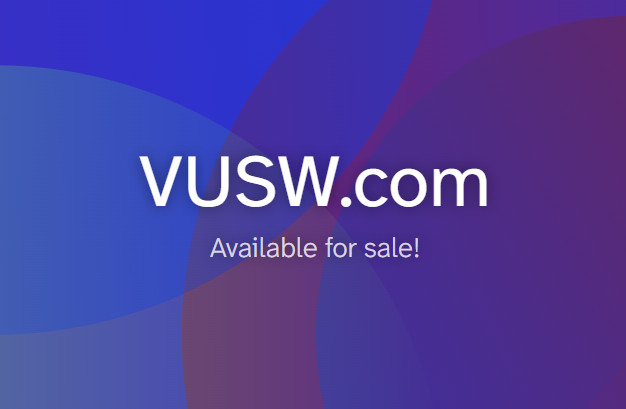 Pronounceable Premium 4L Domain Name For Sale: VUSW[.]com (Remove "][")