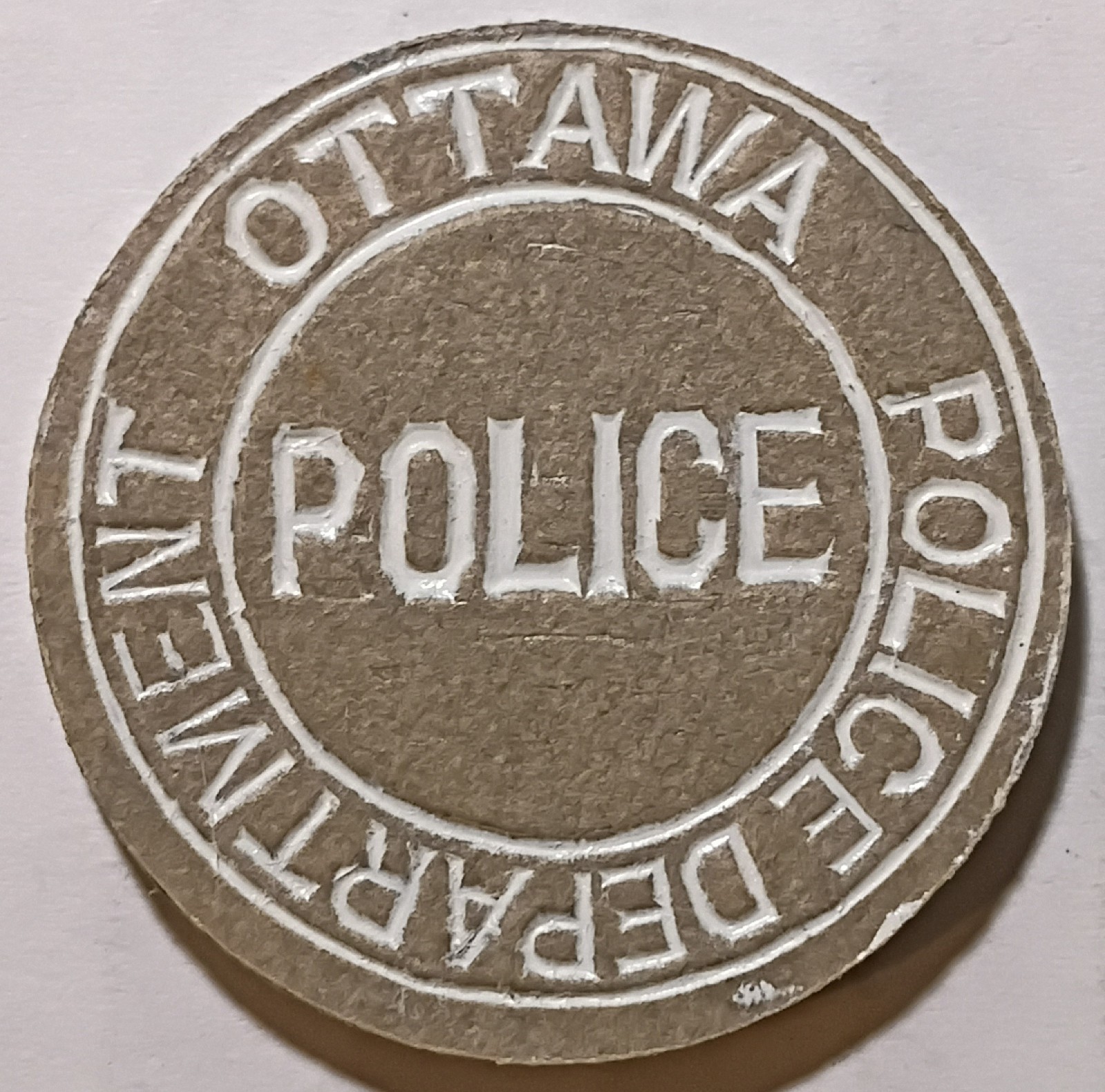 Ottawa, Ontario, Canada - Ottawa Police Department Transit Token ON 675 F