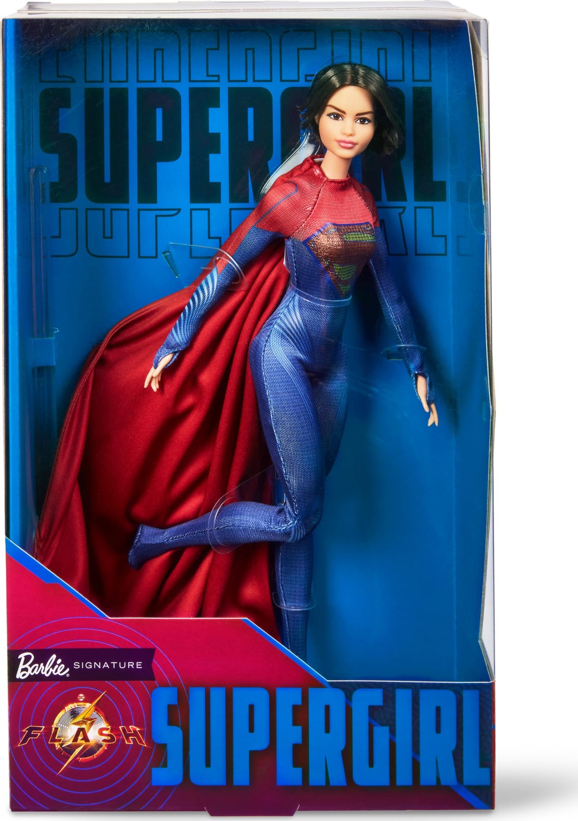 Barbie Supergirl Doll The Flash Movie Red & Blue Collectors Edition
