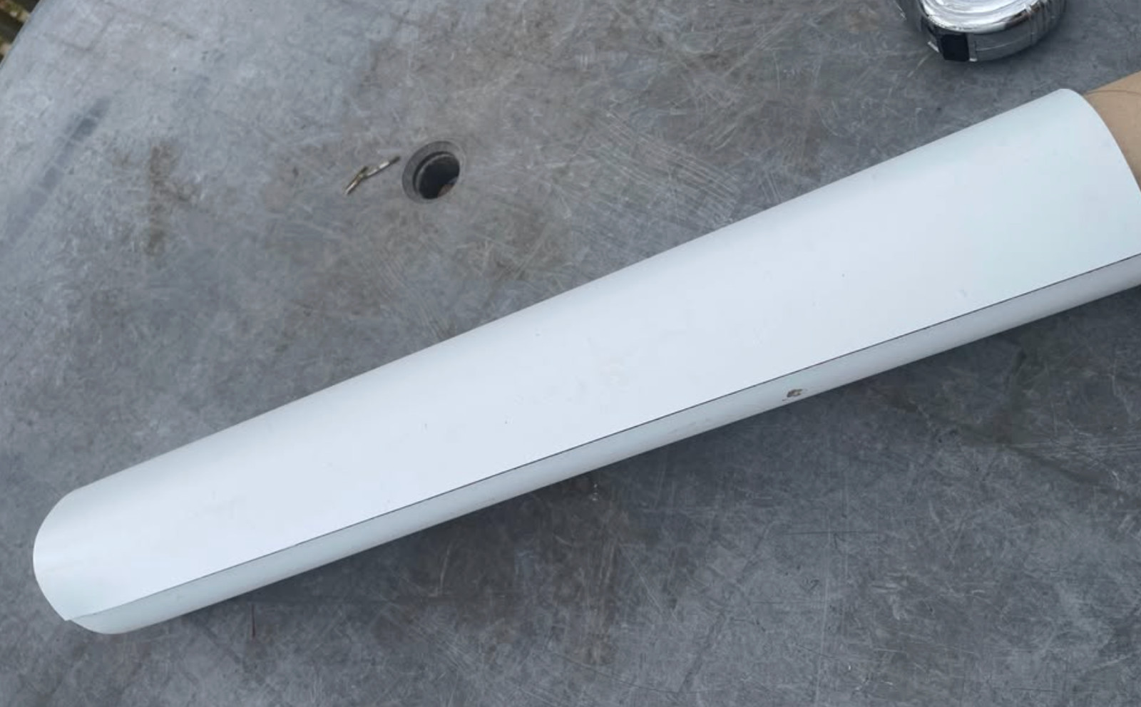 24 Inch X 8 Feet, Blank White Surface Magnet Magnetic Roll