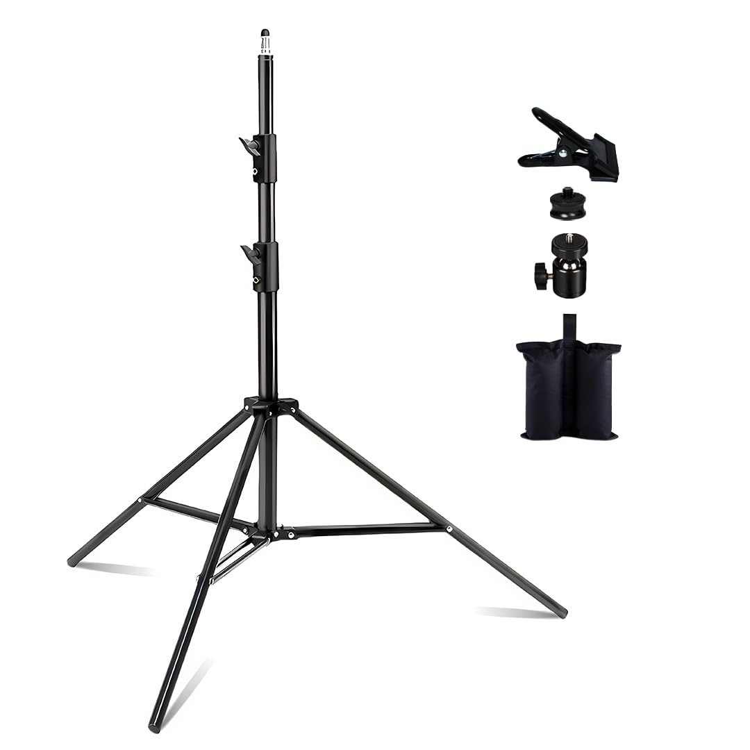 Heavy Duty Light Stand for Photography, 8.5ft High Stable Photo Video Tripod ...