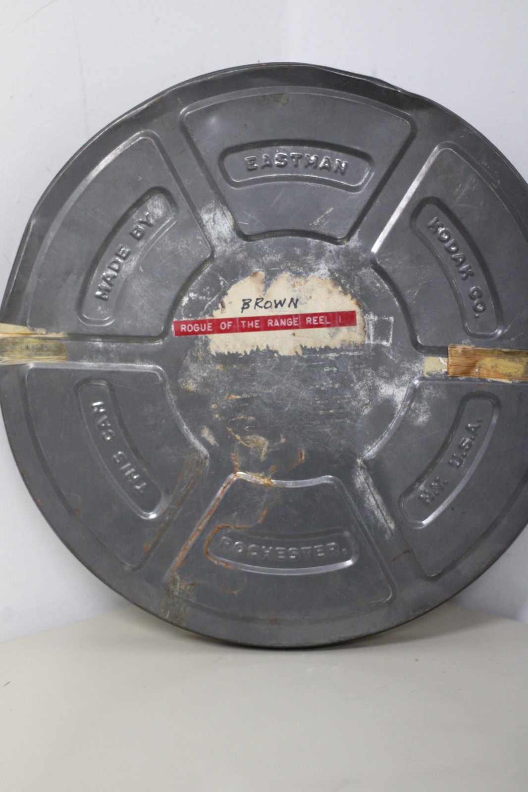 16mm film reel of the 1936 Western movie Rogue of the Range