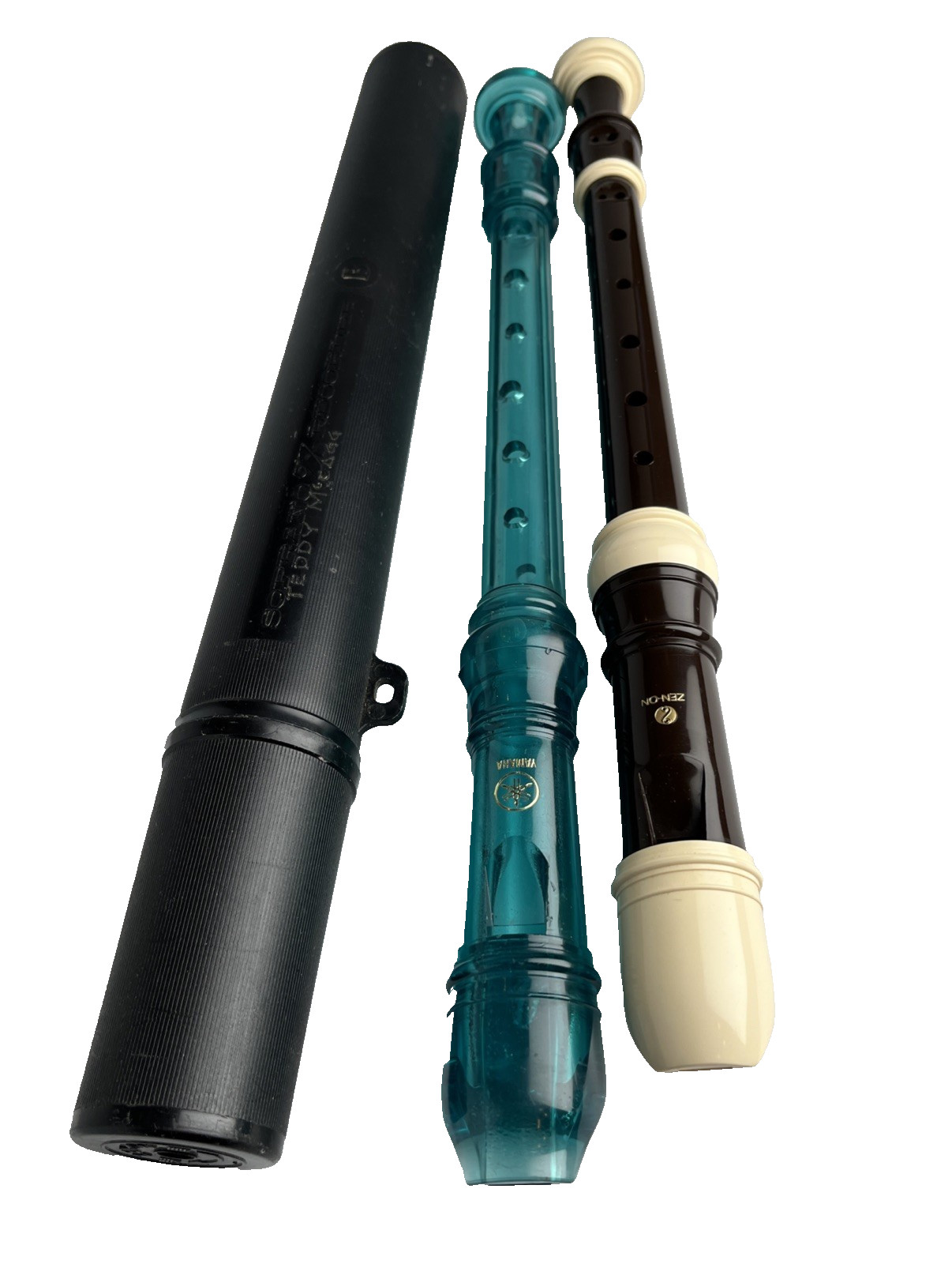 Stanesby Soprano recorder Zen On With Case & Yamaha Translucent Teal Recorder